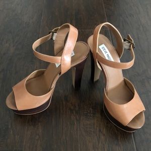 Steve Madden Brown Platform Heels